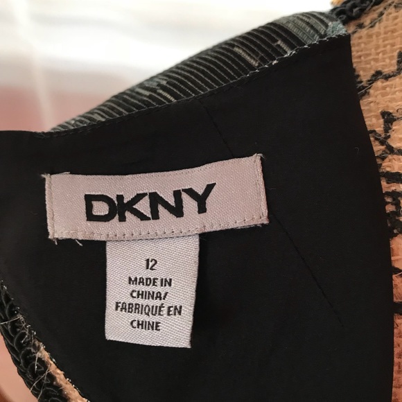 DKNY GORGEOUS GREY /BLACK METALLIC DRESS 12 - Picture 4 of 4